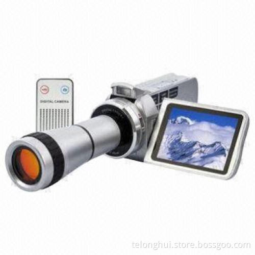 720p Digital Video Camcorder with Optical Telescope Zoom Lens